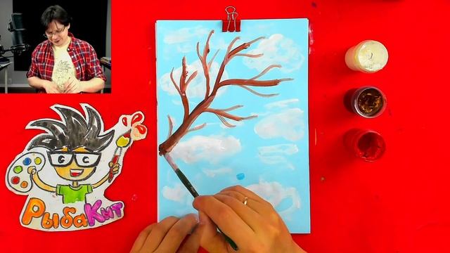 1 МАЯ рисуем красками - уроки рисования смотреть онлайн