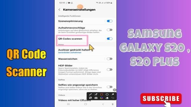 Samsung Galaxy S20, Plus QR Code Scanner ? смотреть онлайн