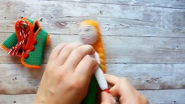 Игровая кукла. Народный костюм. Сарафан и душегрея. смотреть онлайн