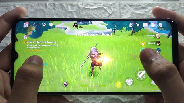 Realme C35 Unisoc T616 Test Game Genshin Impact | Lowest 60 Fps
