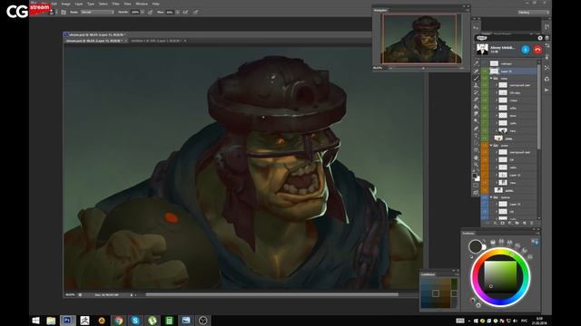 Сергей Кыхылов. Отрисовка персонажа. CG Stream. Часть 1 смотреть онлайн