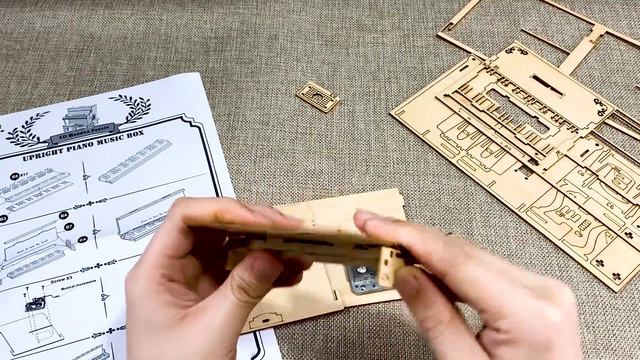 Building A Upright Piano Music Box, 3D Wooden puzzle Mehanical Model смотреть онлайн