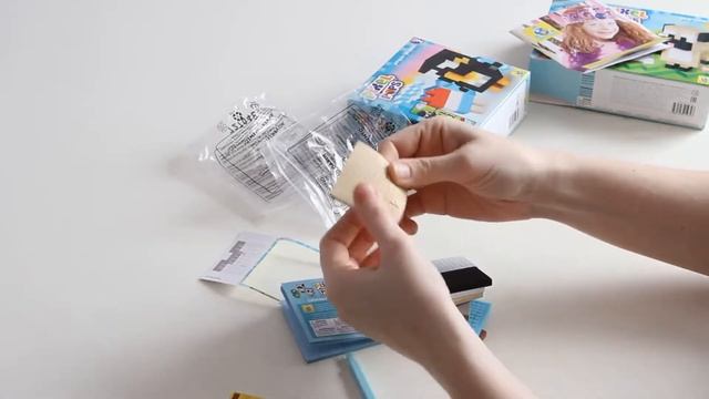 Творческая мозаика щенок и пингвинчик Pixel Рops, для любителей "Майнкрафт" от ORB Factory смотреть онлайн