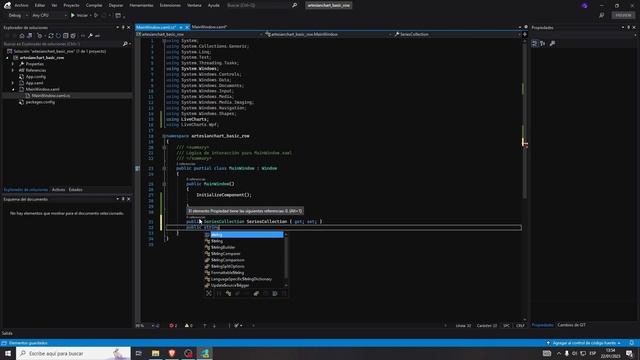 Tutorial C# - WPF | CartesianChart - Basic Row - Live Charts смотреть онлайн