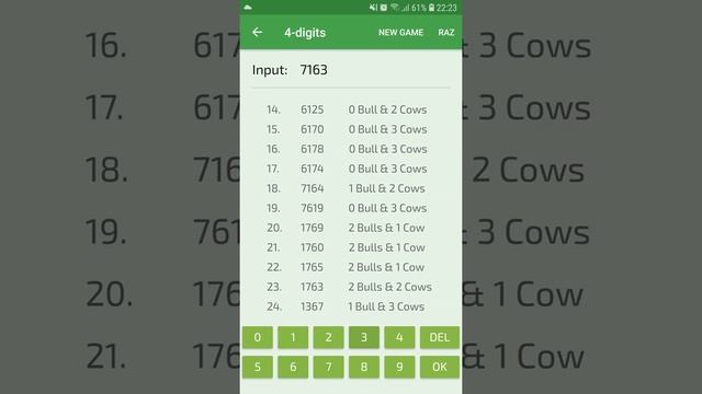 Challenge your Brain with Bulls & Cows for Android смотреть онлайн