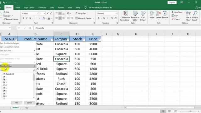 MS Excel - Filtering Data #Class - 8 || Excel 2016 Tutorial in Bangla смотреть онлайн