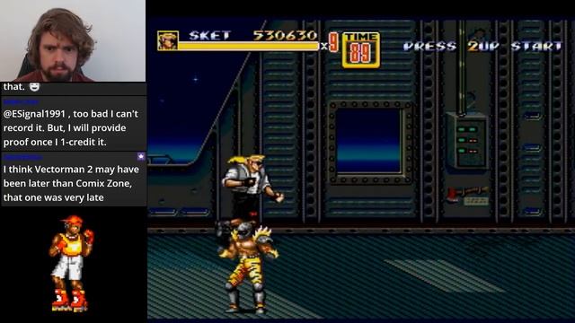 Streets of Rage 2 Comix Zone ROM HACK Sketch Turner смотреть онлайн