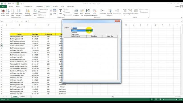 Userform Listbox Data Search in Excel VBA step by step смотреть онлайн