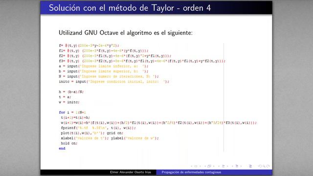 Modelo de propagación de enfermedades contagiosas utilizando métodos numéricos смотреть онлайн