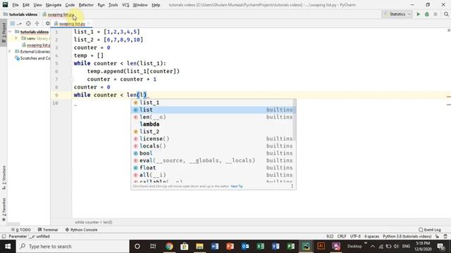 How to Swap the values of 2 list in python, tutorial for beginners смотреть онлайн