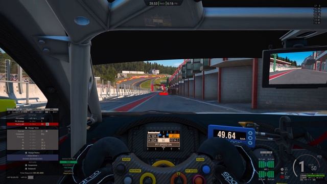 Assetto Corsa Competizione SPA HONDA NSX GT3 EVO 60MIN RACE смотреть онлайн