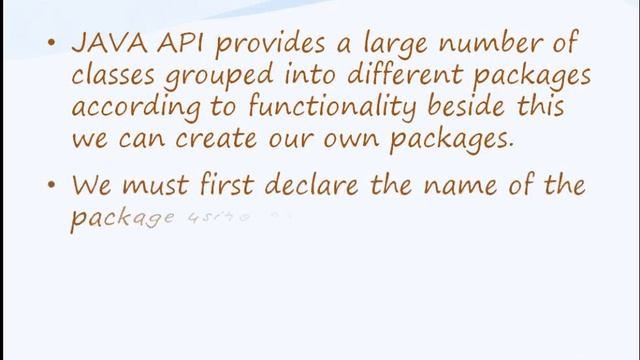 JAVA Packages part 1 смотреть онлайн