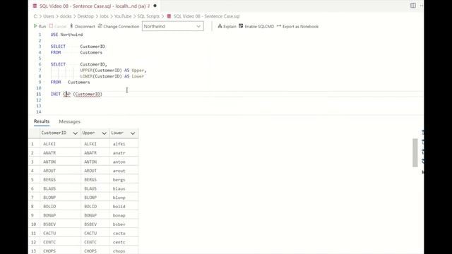 SQL Samples 08 - Sentence Case??? смотреть онлайн
