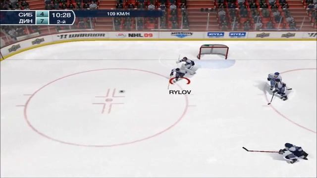NHL 09  KHL-Syberia VS Dynamo- Difficulty: PRO  RUS