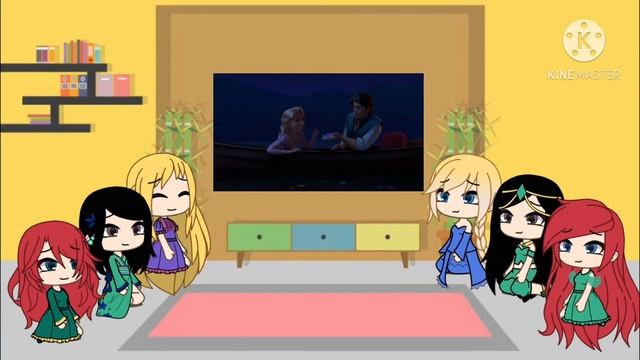 Disney princess reacting to there songs part 3 смотреть онлайн