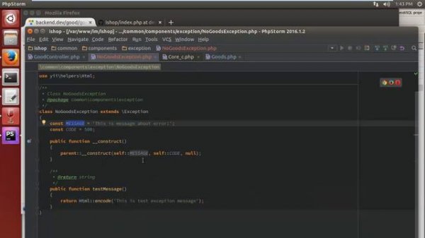 65 - Custom Exceptions в PHP. Примеры использования (720p)