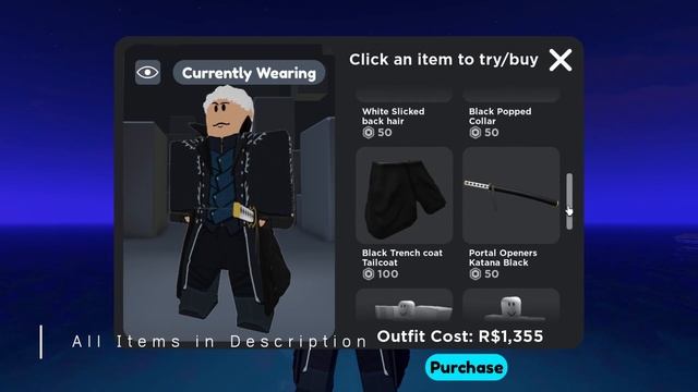 Vergil Cosplay: Devil May Cry Cosplay on Roblox смотреть онлайн