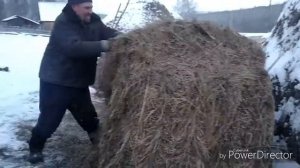 Рулон сена: как легко разобрать