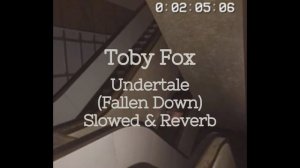 Toby Fox - Undertale (Fallen Down) Slowed & Reverb