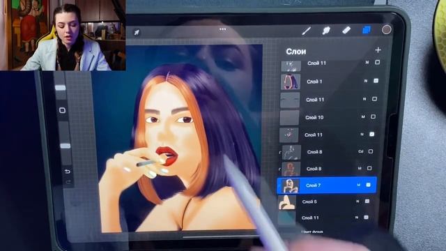 Слои и режимы наложения в Procteate и аналогах.