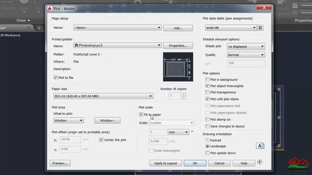 الطريقة الصحيحة للتصدير من الأتوكاد الى الفوتوشوب (How to export from AutoCad to Photoshop) смотреть онлайн