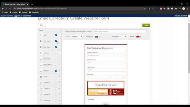 SnapRetail Accelerator: Email Collection Form смотреть онлайн