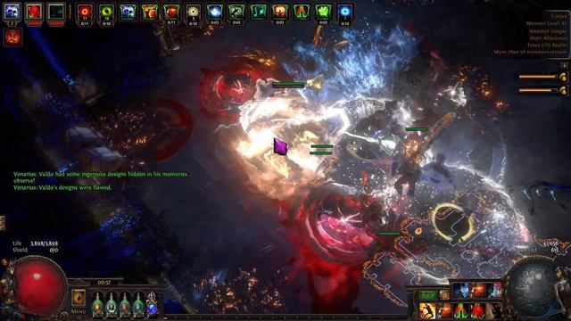 [POE 3.22] Flicker Strike 12L build - Uber Cortex Boss смотреть онлайн