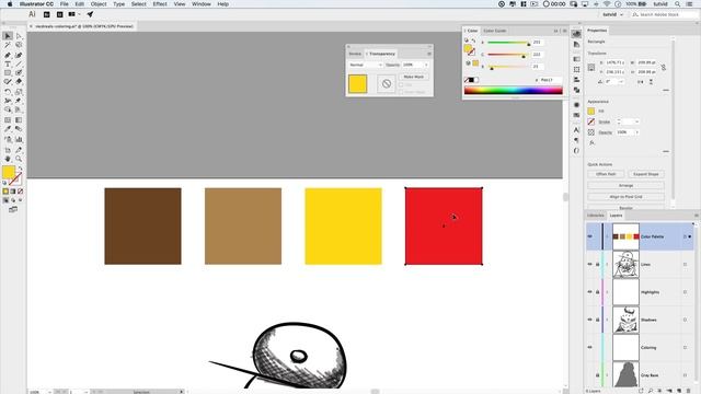Color and Shade Artwork in Adobe Illustrator смотреть онлайн