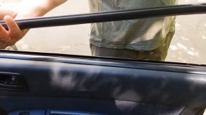 hyundai getz как снять - поставить наружный молдинг ( бархотка ) на дверь