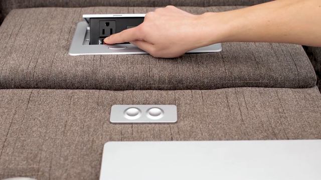 Seatcraft Hawke Sofa & Loveseat Performance Fabric, Powered Headrest, Power Recline, Jasper Tan смотреть онлайн