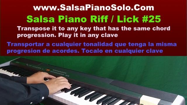 Salsa Piano Solo - Riff / Lick #25 (Improvisation tip) - Albeniz Quintana (Producer) смотреть онлайн
