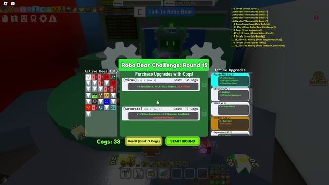 Instantly Get Better Robo Bear Score | Roblox Bee Swarm Simulator смотреть онлайн