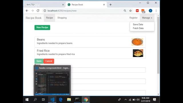 Recipe Book with Angular смотреть онлайн