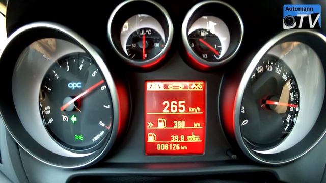 2014 Opel Astra OPC/VXR (280hp) - 0-270 km/h acceleration (1080p FULL HD) смотреть онлайн