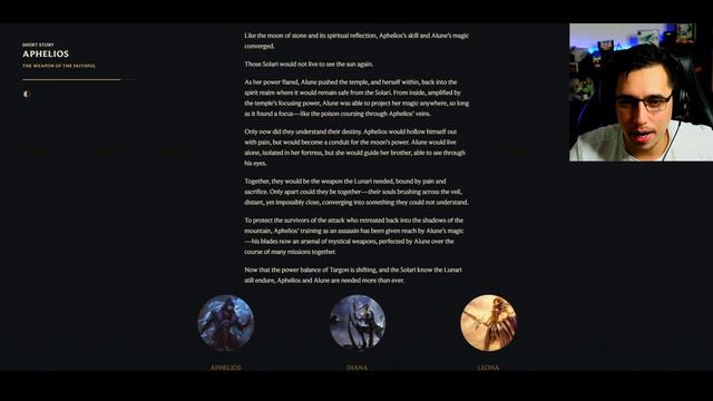 League Of Legends: The Weapon of the faithful, Aphelios Champion Biography! смотреть онлайн