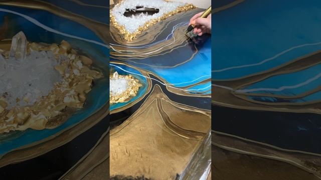 3D Crystal geode “Rock agate” Resin art. Картина эпоксидной смолой 3д жеода минерал (геода) смотреть онлайн