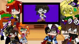 Soft AU react to the Afton Family/William Afton/ Part 1/Ms.FloweringMoon