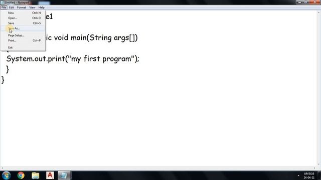 how compile and execute java program| basic java program example смотреть онлайн