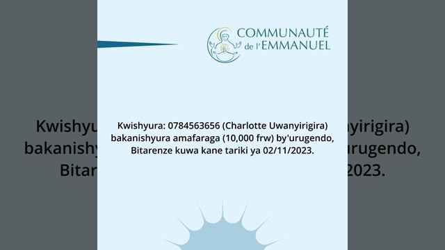 UBUTUMIRE: URUGENDO NYOBOKAMANA I KIBEHO - 04/11/2023 - KOKO NTAKINANIRA IMANA смотреть онлайн