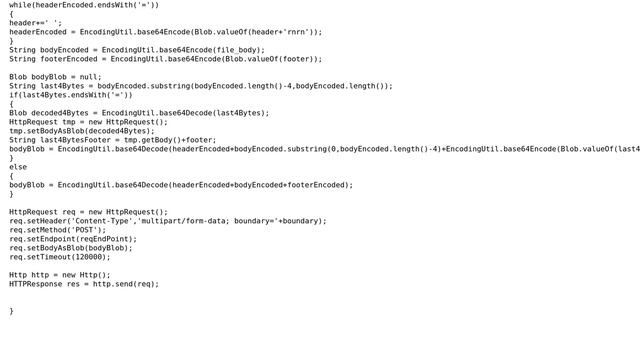 Salesforce: Post multipart without Base64 Encoding the body (3 Solutions!!) смотреть онлайн