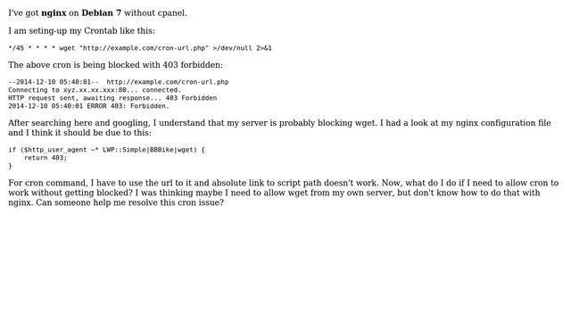 DevOps & SysAdmins: Cron Daemon Wget blocked смотреть онлайн