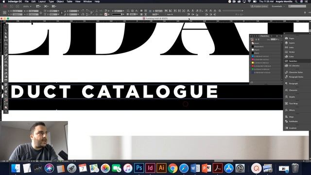 How to Create a Catalogue Cover in Adobe InDesign смотреть онлайн