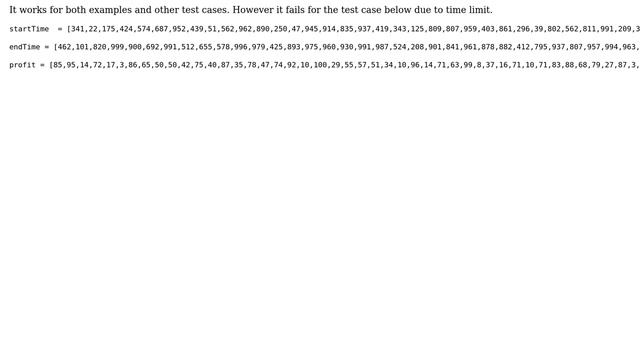Code Review: Maximum Profit in Job Scheduling - Performance Issue смотреть онлайн