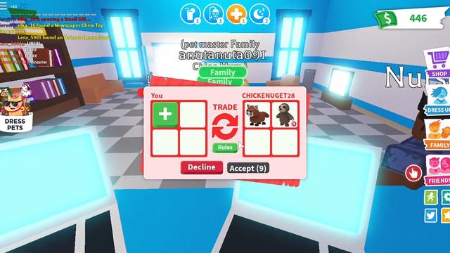 Адопт ми 2 часть раздачи пэтов мне дали красную панду и белую пуму | Roblox Adopt me смотреть онлайн