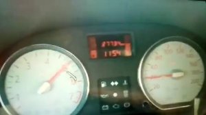 Разгон Рено Логан 1.6. 8 кл до 100 км/ч. 7000 оборотов в мин.