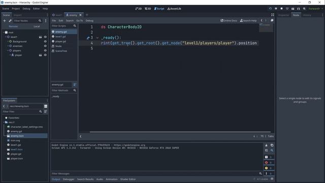 Find the player nodes from different scenes in Godot 4 смотреть онлайн