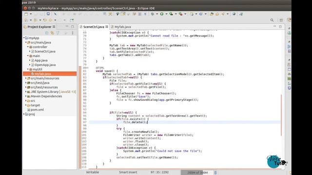 7/8 Create a text editor (Java) - Update a file смотреть онлайн