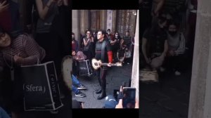 Richard Kruspe plays Du Hast on the streets of Mexico City