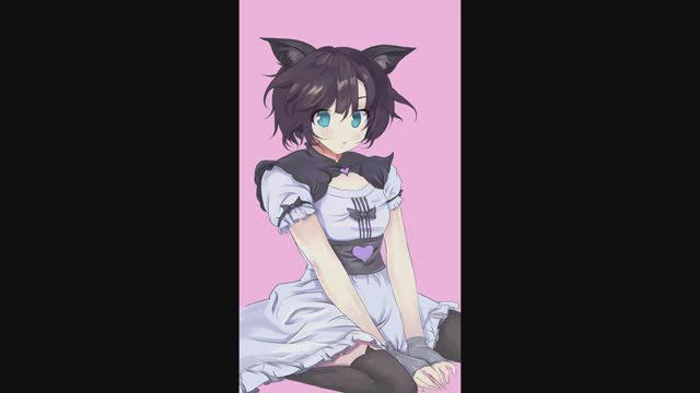 Аниме, арт, неко. #speedpainting  [#draw #digitalart  #art #photoshop]