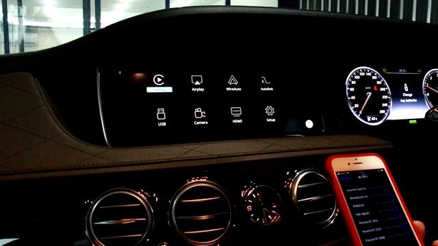 Mercedes S-Class W222 ติดตั้ง Apple CarPlay และ Android Auto ไร้สาย | ดู Google Maps นำทาง смотреть онлайн